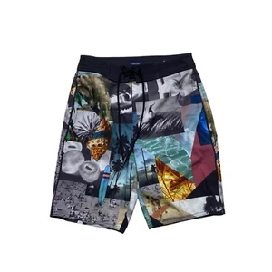 American Eagle Board Shorts 19" Mens Size XS California Print Drawstring - Picture 1 of 8