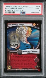 PSA 9 Limited Foil Majin Vegeta Red Energy Rings 2003 Babidi Saga DBZ #116 Mint - Picture 1 of 2