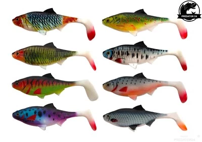 2 St  14cm Miracle 3D Fish Köder Gummifisch Gummiköder Kunstköder Hecht Zander - Bild 1 von 4