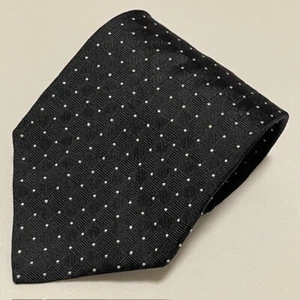 Corbata Brooks Brothers Makers Negra Micro Puntos Clásica Afilada Estilo Dapper Hecha en EE. UU. - Imagen 1 de 22
