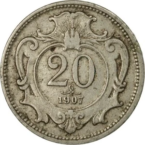 Austrian Empire | 20 Hellers Coin | Habsburg-Lorraine Shield | 1892 - 1914 - Picture 1 of 10