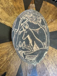 Australian Aboriginal Carved Kimberley Boab Nut Native Australia Seed Indigenous - Picture 1 of 9