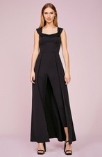 kay unger jumpsuit gown black