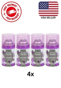 (Lot Of 4) Sure Scents Lavender Automatic Air Freshener Refill - 4.5oz Each - Picture 1 of 1