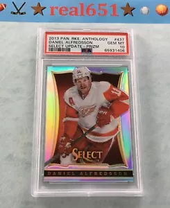 2013 Rookie Ant. Select Up. Silver Prizm #437 DANIEL ALFREDSSON PSA 10 Pop 1 HOF - Picture 1 of 3
