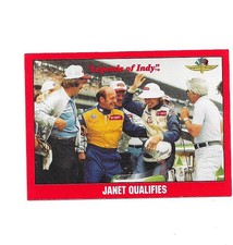 Janet Qualifies Legends Of Indy 1992 Card #61 Indianapolis Motor Speedway