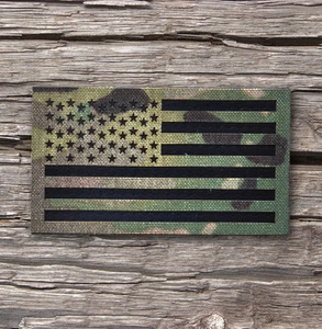 Standard Infrared reflective Multicam IR US Flag Patch 3.5x2" Special Forces - Picture 1 of 3