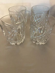 Lenox “Debut” Set of 4 Crystal Double Old Fashioned Glasses 4” - Picture 1 of 4