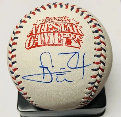 Carl Everett Boston Red Sox Autografiado 2000 Juego de Estrellas Béisbol Certificado de Autenticidad Prueba Foto 1 de 3