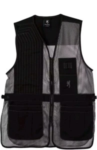 BROWNING JR Trapper Creek Mesh Breathable Shooting Vest, Gray/Black 2XL - Picture 1 of 1