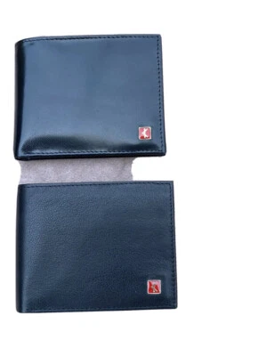 Cartera de cuero plegable K’Italia para hombre. Personalización disponible nuevo con etiquetas Foto 1 de 4