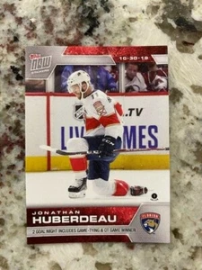 2019-20 TOPPS NOW NHL STICKER WEEK 5 FLORIDA PANTHERS JONATHAN HUBERDEAU #37 - Picture 1 of 1