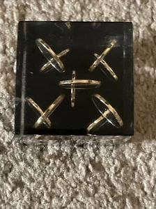 Vintage Penny Cube Briefbeschwerer - Bild 1 von 7