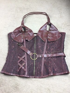 Alivila Y. Damen Gothic Korsett Gr. Medium BRAUN - Bild 1 von 12