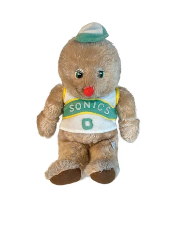 Vtg 70’s 80’s Seattle Supersonics Mascot The Wheedle Plush Cover