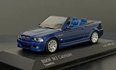 BMW M3 Cabriolet (E46) 1/43 azul con Minichamps 2001 Foto 1 de 4
