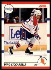 1990-91 Score Canadian Dino Ciccarelli . Washington Capitals #230
