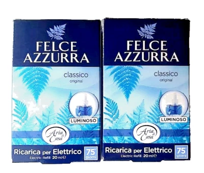 FELCE AZZURRA PROFUMO CLASSICO ORIGINAL RICARICA PER DIFFUSORE ELETTRICO SET 2 - Immagine 1 di 4