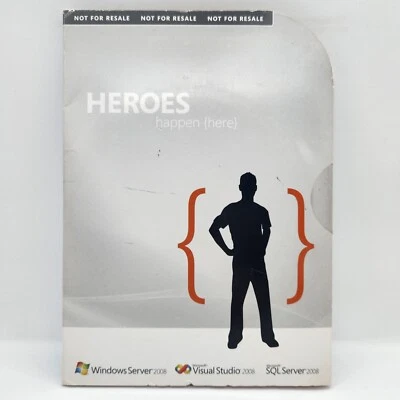 Microsoft Visual Studio 2008, Windows Server 2008 and SQL Server 2008  Brand New - Image 1 of 3