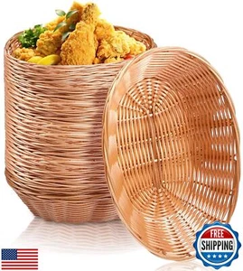 Yesland 12 Pack Plastic Oval Basket Small Gift Baskets, Food Storage Basket a - Picture 1 of 5