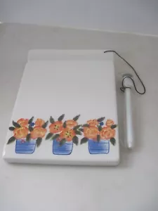 Ceramic Dry Eraser Message Board Flower Theme New - Picture 1 of 11