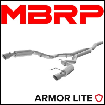 MBRP Armor Lite 3" Cat-Back Exhaust System fits 15-23 Ford Mustang 2.3L EcoBoost - Image 1 of 2