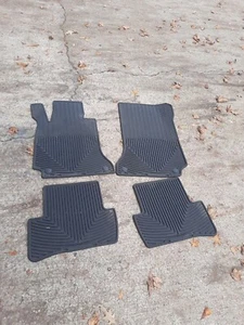 WeatherTech rubbe Floor Mats for Mercedes C Class W204 Sedan 2008 To 2014 - Picture 1 of 4