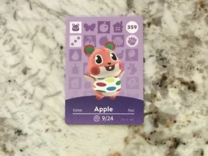 APPLE #359 Animal Crossing Amiibo Authentic Nintendo Mint Card From Series 4 - Picture 1 of 2