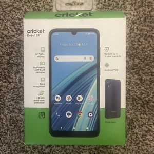 CRICKET DEBUT S2 PREPAID Smart Phone NEW FACE RECOGNITION 6.1 HD DISPLAY - Picture 1 of 4