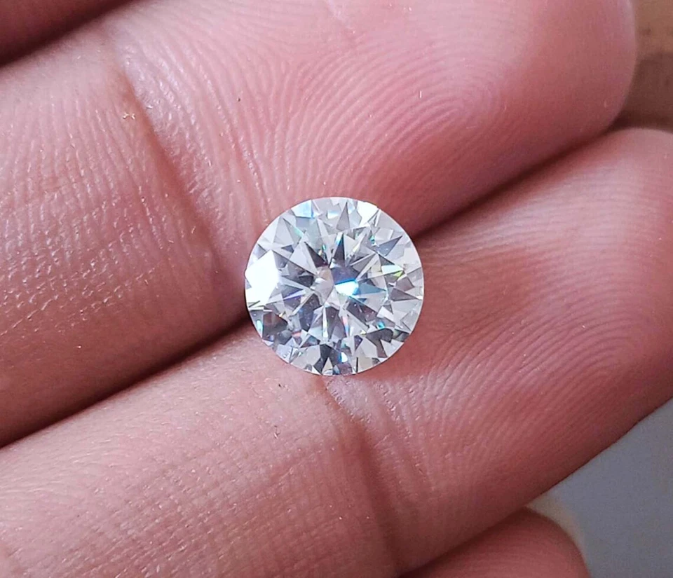 10.2 Ct Lab Grown Round  Shape Diamond CVD Loose FL-Clarity Certified Loose 5NSA - Image 1 of 3