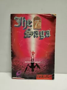 The 7th Saga (Super Nintendo) SNES Instruction Manual ONLY - Picture 1 of 6