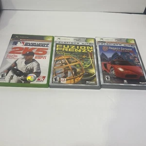 XBOX 4 Spiele Konvolut. Project Gotham Racing 2, Fuzion Frenzy, MLB 2K5, F1 2001.    A9 - Bild 1 von 13