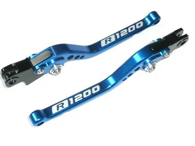 BMW R1200S 2006-2008 LARGO AZUL FRENO Y EMBRAGUE PALANCA CARRETERA CONJUNTO GRABADO TS267 Foto 1 de 4
