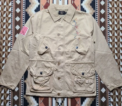 Double RL RRL Ralph Lauren Dragon US Military Field M65 Utility Jacket Coat - Image 1 of 4