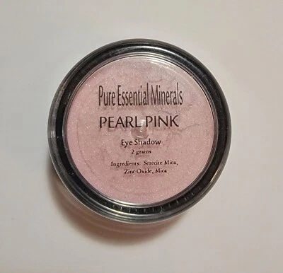 PURE ESSENTIAL MINERALS BARE EYES SHADOW - PEARL PINK 10g jar/ 2 g minerals - Image 1 of 2
