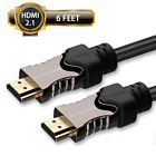 6FT 2xCables 2.1 HDMI High Speed Cord For Projector/Multimedia/Speaker/Computer
