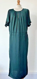 Women's, Monsoon, Maxi Dress, UK 12, Dark Green, Lined, Chiffon - Picture 1 of 9
