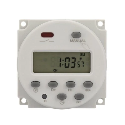 ­Small Type 7 Days Programmable Digital Displayed Timer Switch 1S~168h 5VA(220V - Image 1 of 4