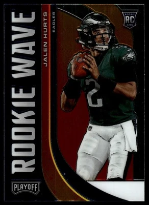 2020 Panini Playoff #RW-22 Jalen Hurts Rookie Wave (RC) - Image 1 of 2