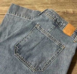 Zara Women’s Wide Leg High Rise Medium Wash Blue Jeans Size 8 (32x31) - Picture 1 of 12