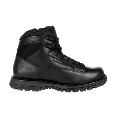Rocky Portland 6" Size Zip Waterproof RKD0071 Mens Black Wide Tactical Boots
