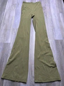 Leggings acampanados de tiro alto Lululemon para mujer talla 4 verdes gimnasio yoga atletismo pantalones - Imagen 1 de 12