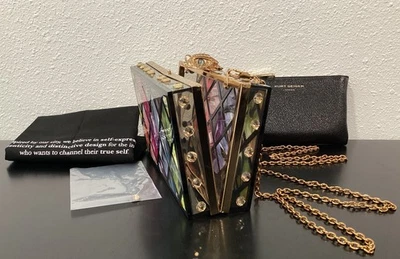 Kurt Geiger Set of 2 FALLEN CRYSTAL Crossbody Clutch Small Pouch 7"x4.25"x2.25" - Image 1 of 4