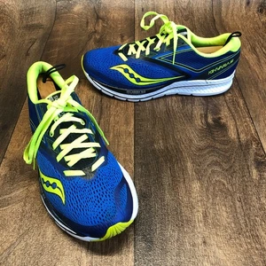 Saucony Kinvara 9 Running Sneakers Shoes Blue Yellow Men's Size 9 S20418-4 - Picture 1 of 13