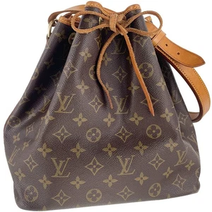 Louis Vuitton Monogram Petit Noe Leather Fabric Brown Shoulder bag 3352 - Picture 1 of 22