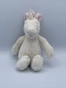 Jellycat London Bashful Unicorn White Stuffed Animal Toy 7” - Picture 1 of 6