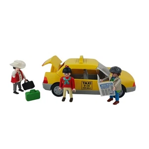 Retired Playmobil 1997 Taxi Set #3323 Vehicle Figures  - Picture 1 of 11