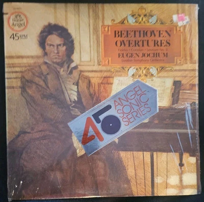 BEETHOVEN Overtures - EUGEN JOCHUM - ANGEL SONIC SERIES 45-RPM QUAD ST LP - Image 1 of 2