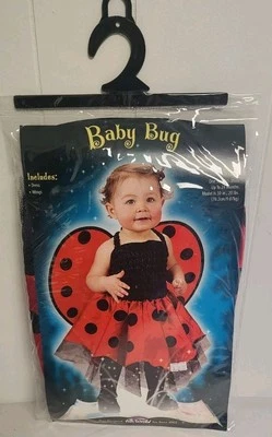 Fun World Baby Ladybug Costume Fits Up To 24 Months                        B0277 - Image 1 of 4