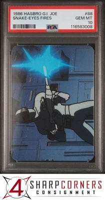 1986 HASBRO G.I. JOE #88 SNAKE-EYES FIRES POP 4 PSA 10 - Image 1 of 3